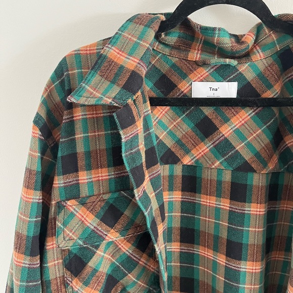 Aritzia Oversized Plaid Shirt Size 3 (L) - Picture 1 of 3